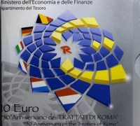 ITALIA 10 EURO TRATTATI DI ROMA 2007 PROOF