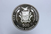 GUINEA 500 FRANCHI 1970 PROOF CLEOPATRA