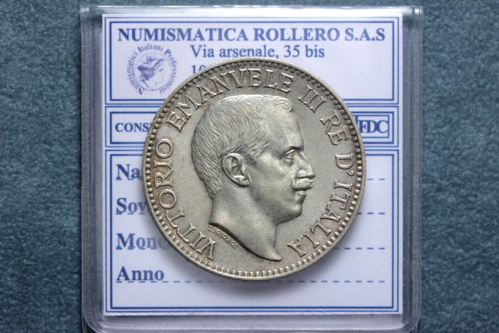 SOMALIA ITALIANA VITTORIO EMANUELE III RUPIA 1912 SPL+ NC