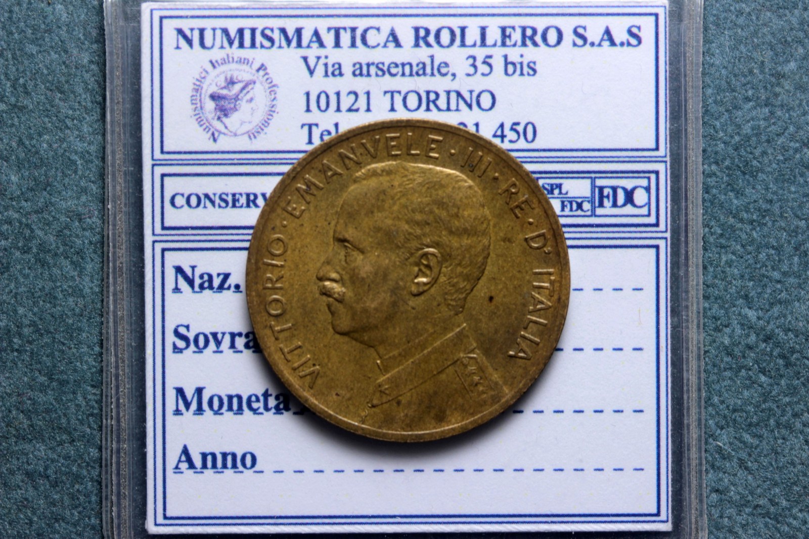 VITTORIO EMANUELE III 5 CENTESIMI 1908 ROMA Q.FDC