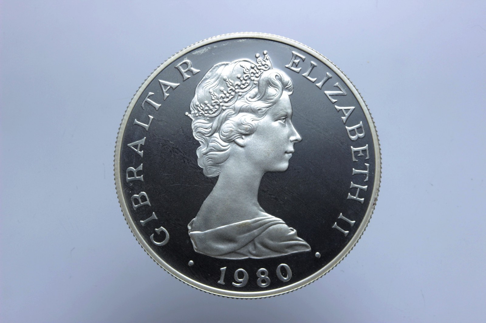 GIBILTERRA ELISABETTA II CROWN 1980 PROOF 