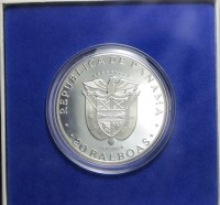 PANAMA SIMON BOLIVAR 20 BALBOAS 1974 PROOF