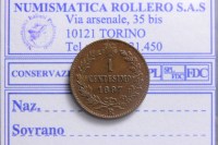 SAVOIA UMBERTO I 1 CENTESIMO 1897 ROMA FDC