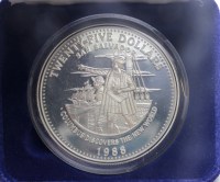 BAHAMAS ELISABETTA II 25 DOLLARI 1988 PROOF