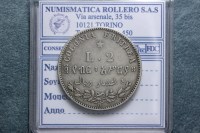 SAVOIA UMBERTO I COLONIA ERITREA 2 LIRE 1890 BB