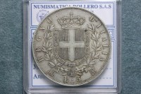 SAVOIA VITTORIO EMANUELE II 5 LIRE 1875 MILANO BB+