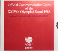 KOREA DEL SUD DITTICO 1000 E 2000 WON 1986 OLIMPIADI SEUL 1988