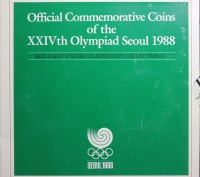 KOREA DEL SUD DITTICO 1000 E 2000 WON 1987 OLIMPIADI SEUL 1988