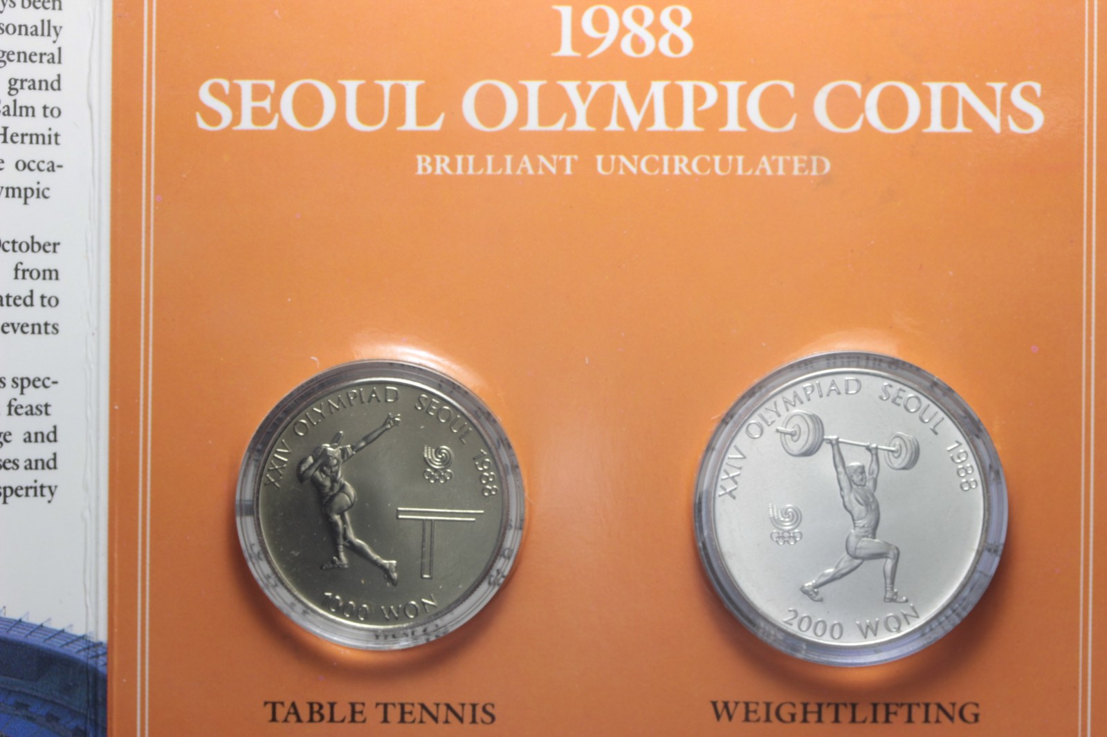 KOREA DEL SUD DITTICO 1000 E 2000 WON 1988 OLIMPIADI SEUL 1988