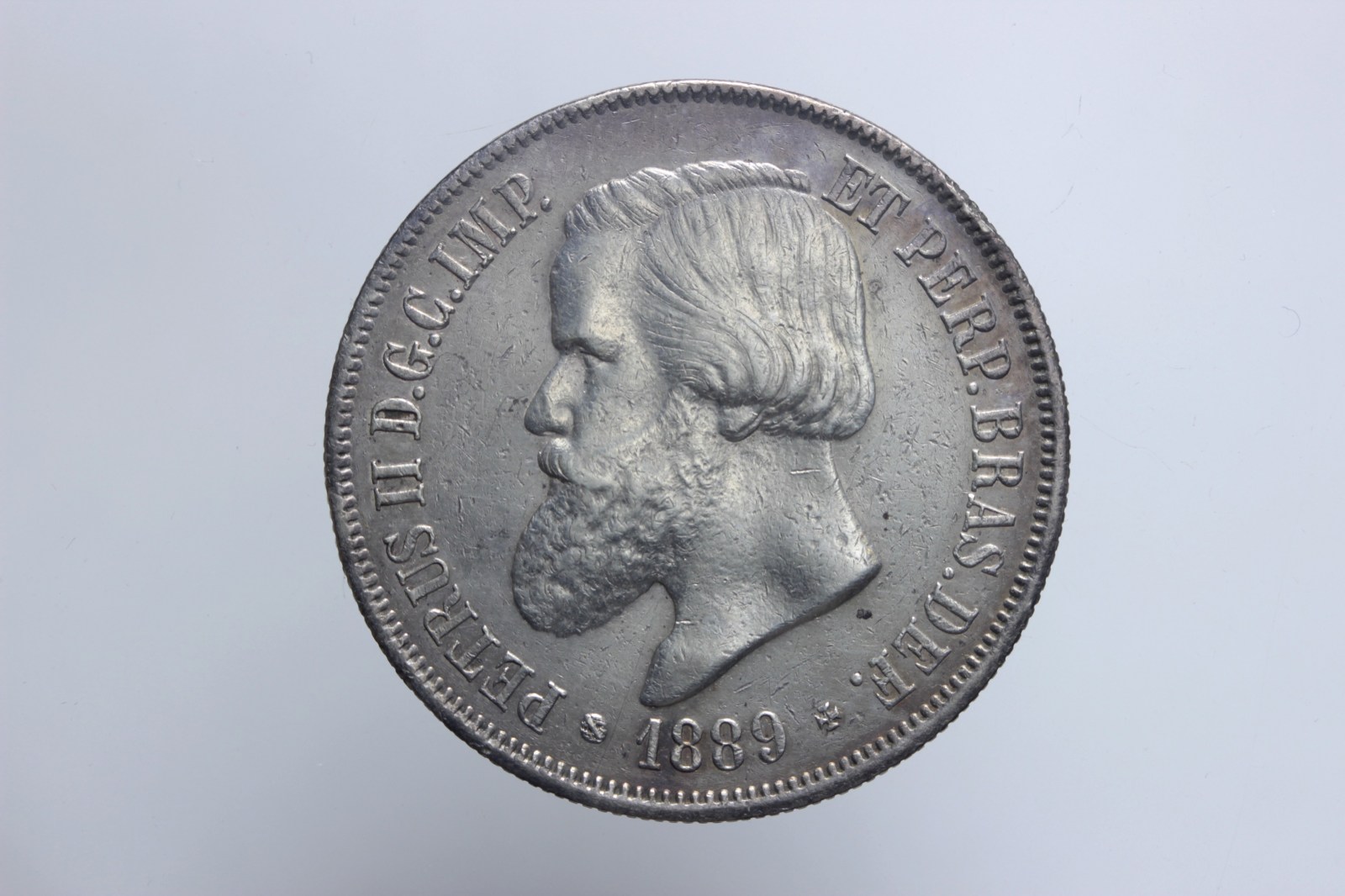 BRASILE PEDRO II 1831-1889 2000 REIS 1889 Q.SPL