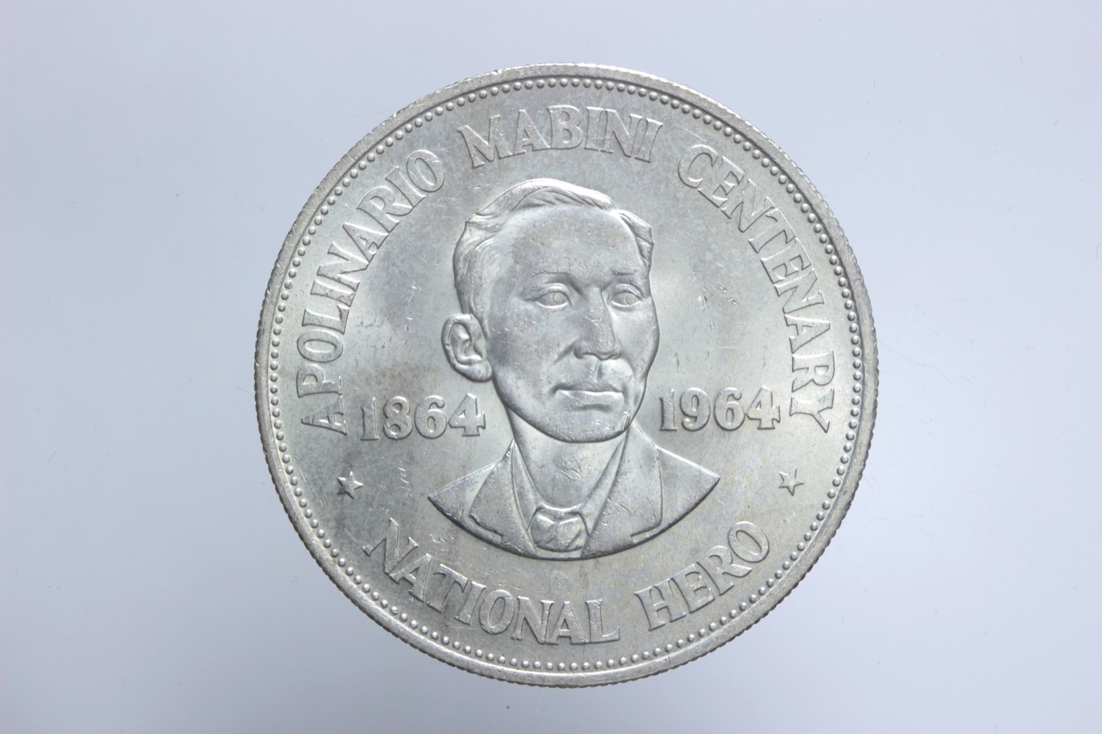 FILIPPINE PESO 1964 APOLINARIO MABINI Q.FDC