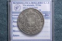 VITTORIO EMANUELE II RE ELETTO 2 LIRE 1860 FIRENZE MB/BB RARA