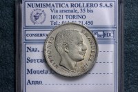 VITTORIO EMANUELE III 1 LIRA 1907 AQUILA SABAUDA FDC