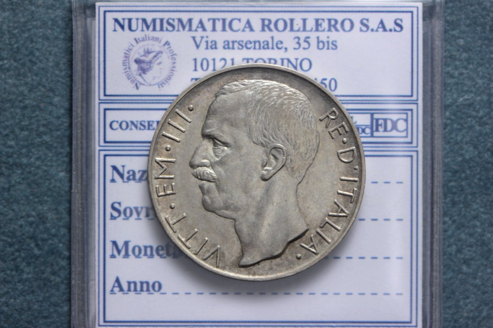 VITTORIO EMANUELE II 10 LIRA 1926 BIGA Q.SPL RARA