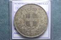 VITTORIO EMANUELE II 5 LIRE 1870 ROMA Q.SPL RARA