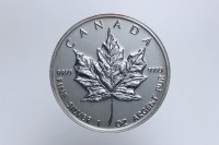 CANADA ELISABETTA II 5 DOLLARI 2001 MAPLE LEAF FDC 