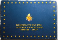 VATICANO BENEDETTO XVI DIVISIONALE 2007 PROOF FONDO SPECCHIO