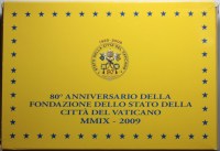 VATICANO BENEDETTO XVI DIVISIONALE 2009 PROOF FONDO SPECCHIO