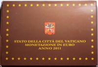 VATICANO BENEDETTO XVI DIVISIONALE 2011 PROOF FONDO SPECCHIO