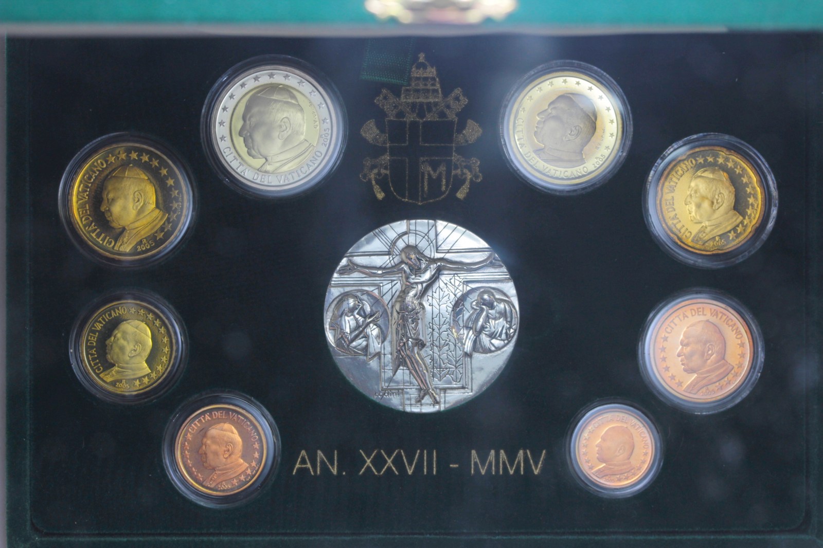 VATICANO GIOVANNI PAOLO II DIVISIONALE 2005 PROOF FONDO SPECCHIO