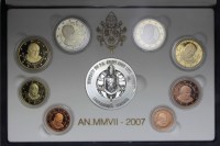 VATICANO BENEDETTO XVI DIVISIONALE 2007 PROOF FONDO SPECCHIO