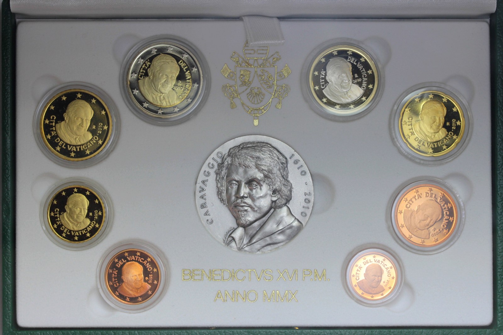 VATICANO BENEDETTO XVI DIVISIONALE 2010 PROOF FONDO SPECCHIO