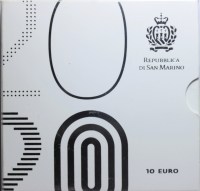 SAN MARINO 10 EURO 2020 BEETHOVEN PROOF FONDO SPECCHIO