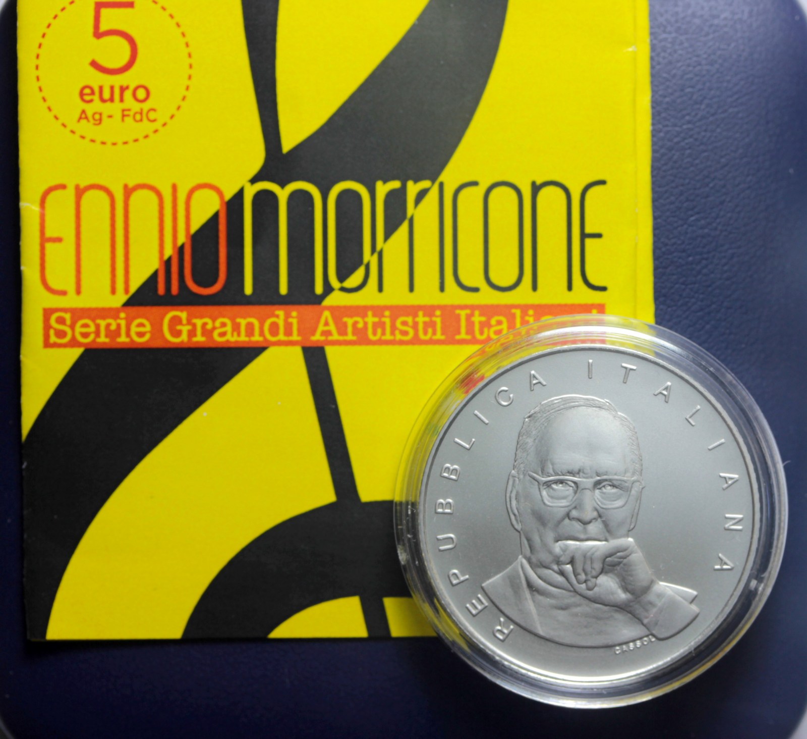 REPUBBLICA ITALIANA 5 EURO 2021 ENNIO MORRICONE FDC