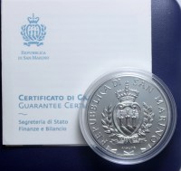 SAN MARINO 10 EURO 2020 BEETHOVEN PROOF FONDO SPECCHIO