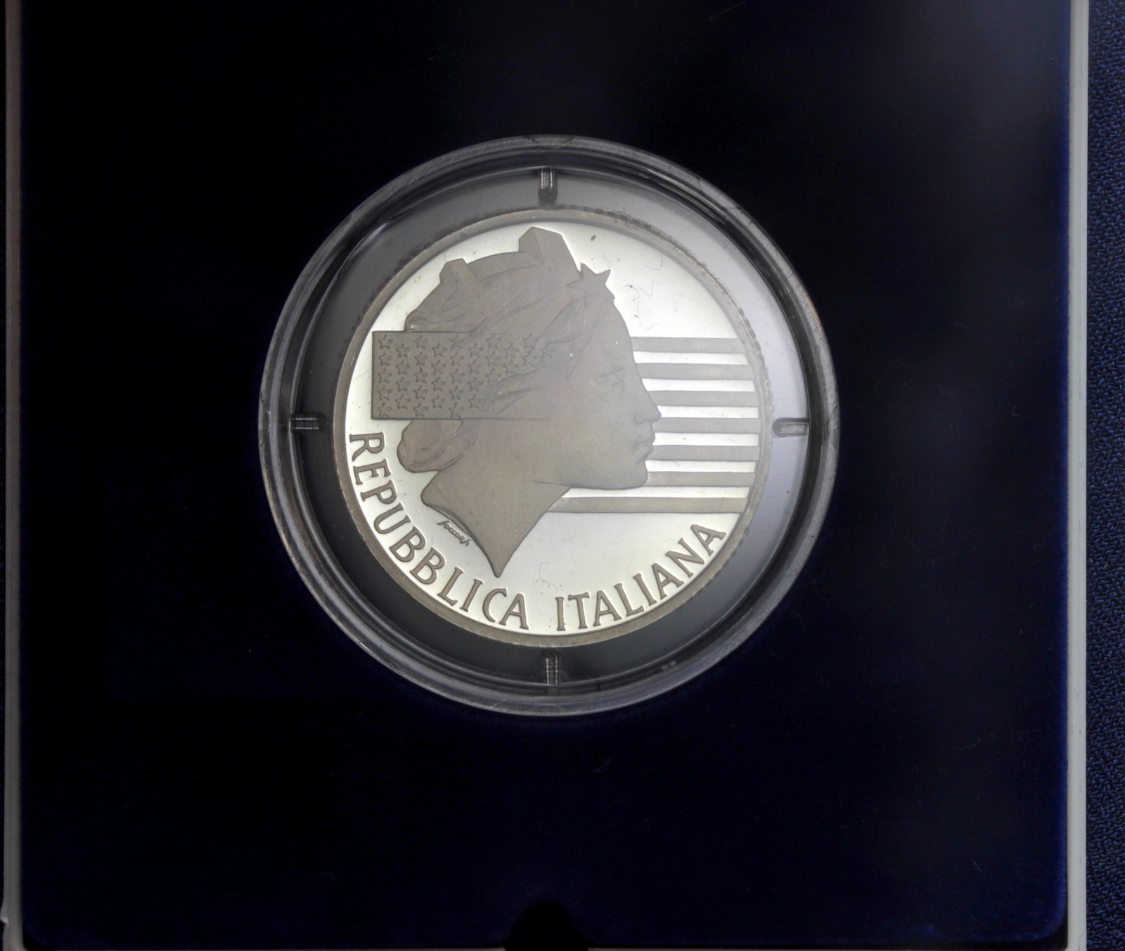 REPUBBLICA ITALIANA 10.000 LIRE 1994 CALCIO USA PROOF