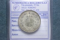 SAVOIA UMBERTO I 1 LIRA 1887 MILANO FDC STATO ZECCA