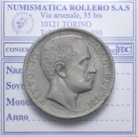 VITTORIO EMANUELE III 2 LIRE 1902 AQUILA SABAUDA SPL+