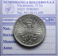 VITTORIO EMANUELE III 1 LIRA 1907 AQUILA SABAUDA SPL+ LT2