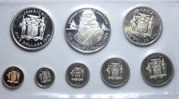 JAMAICA PROOF SET 8 VALORI 1974