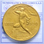 VITTORIO EMANUELE III 100 LIRE 1925 VETTA D'ITALIA Q.FDC RARA