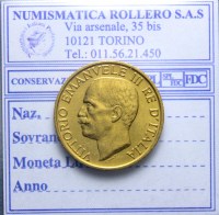 VITTORIO EMANUELE III 20 LIRE 1923 FASCETTO SPL RARA