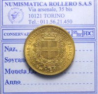 VITTORIO EMANUELE II 20 LIRE 1859 TORINO SPL