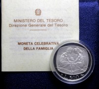 REPUBBLICA ITALIANA 500 LIRE 1987 FAMIGLIA PROOF