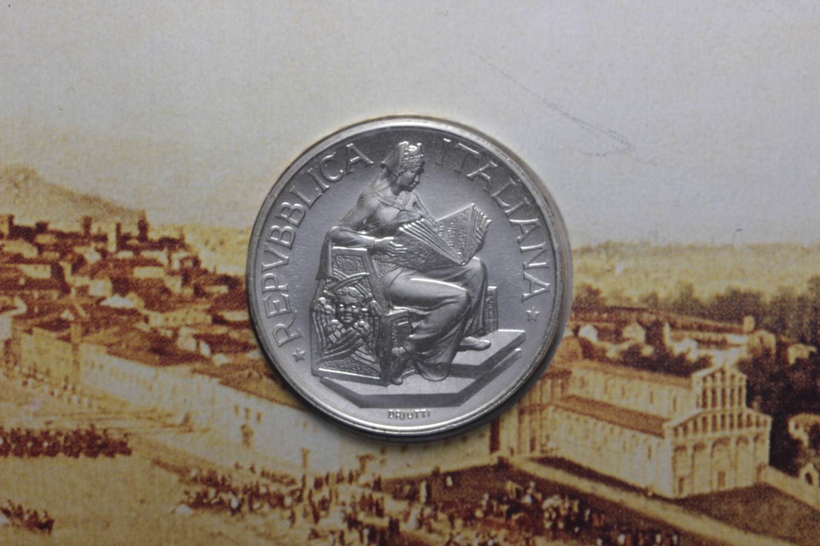 5000 LIRE 1993 UNIVERSITA' DI PISA I° EMISSIONE FDC