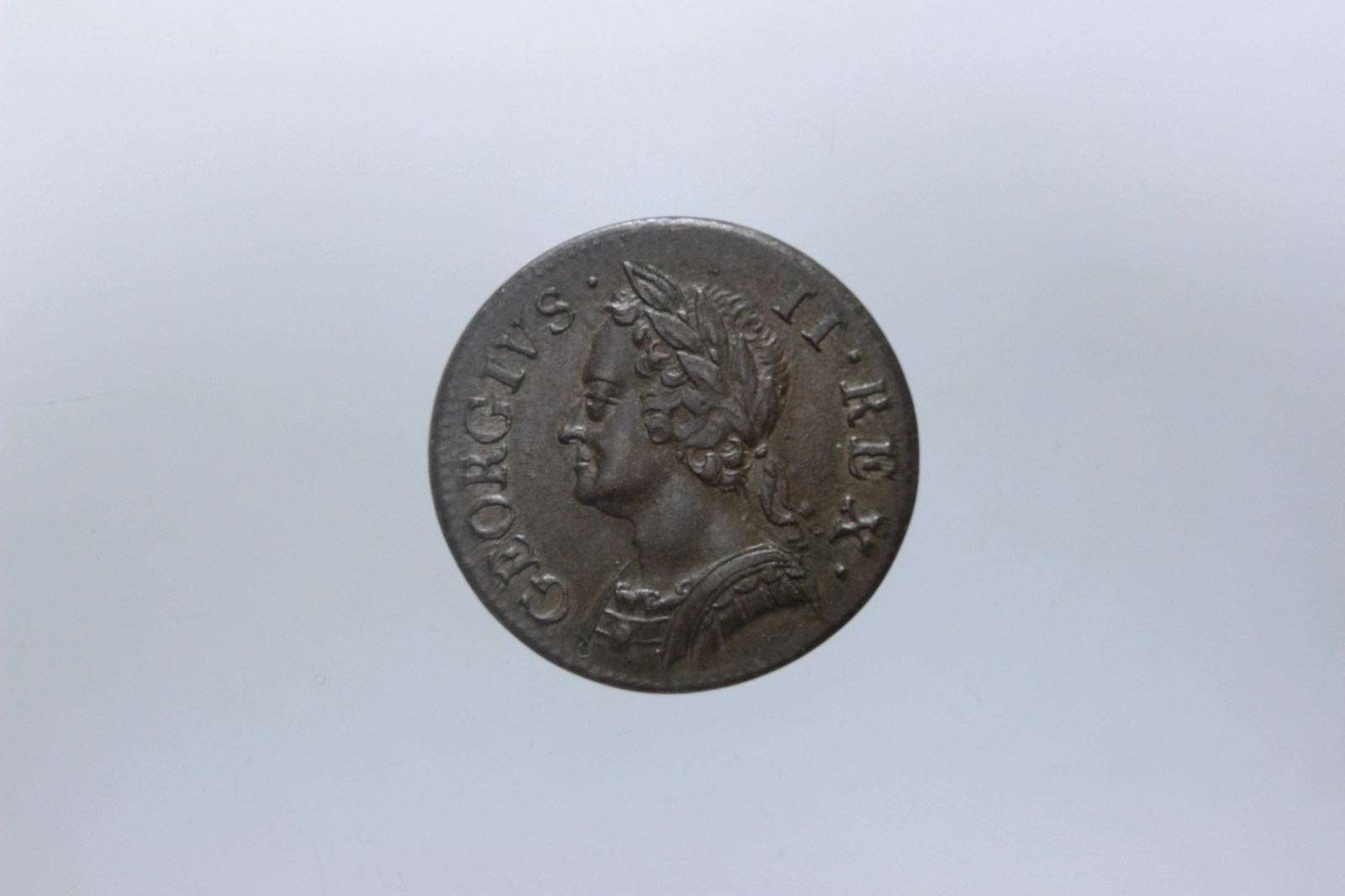 INGHILTERRA GIORGIO II 1727-1760 FARTHING 1754 SPL+