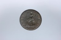 INGHILTERRA GIORGIO II 1727-1760 FARTHING 1754 SPL+