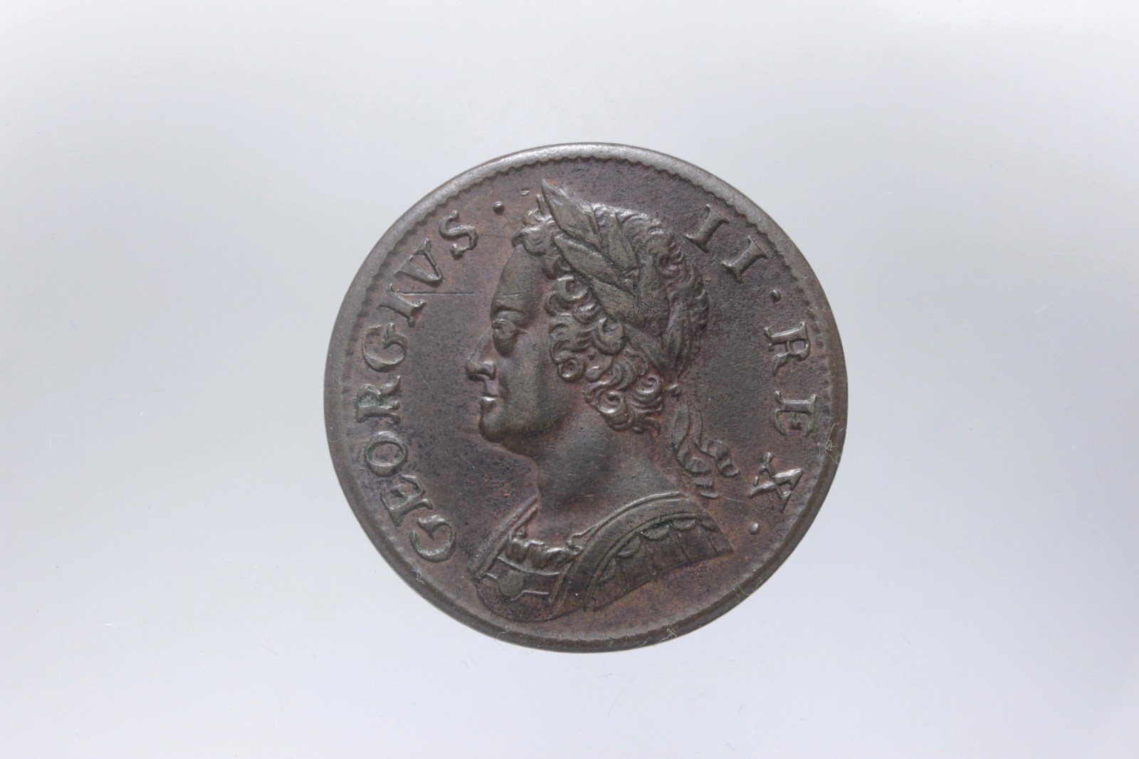 INGHILTERRA GIORGIO II 1727-1760 HALF PENNY 1752 SPL+