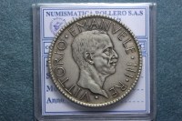 VITTORIO EMANUELE III 20 LIRE 1928 ANNO VI ROMA BB++